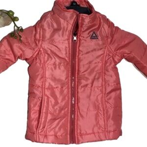 Toddler REEBOK Bubblegum‎ Pink Puffer Jacket 2T